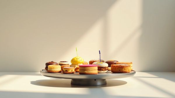 Optimisez la présentation de vos gâteaux avec un plateau tournant